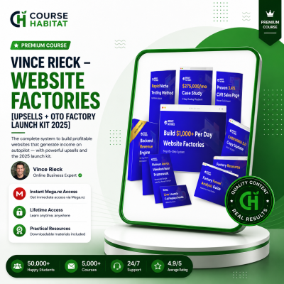 Vince Rieck – Website Factories [Upsells + OTO Factory Launch Kit 2025]