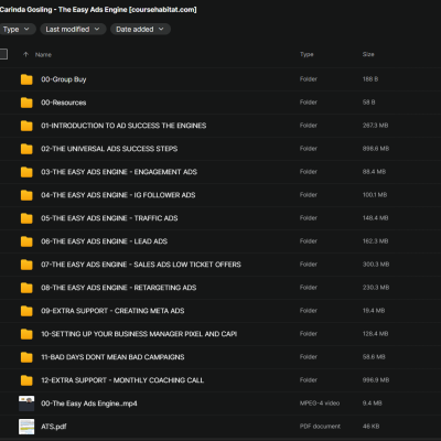 Carinda Gosling – The Easy Ads Engine