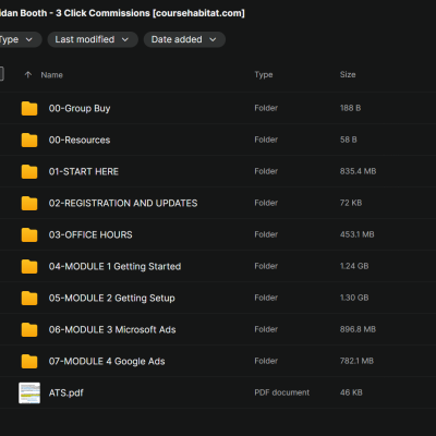Aidan Booth – 3 Click Commissions
