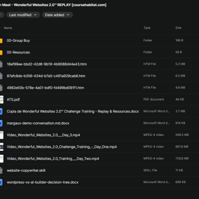Jonathan Mast – Wonderful Websites 2.0™ REPLAY