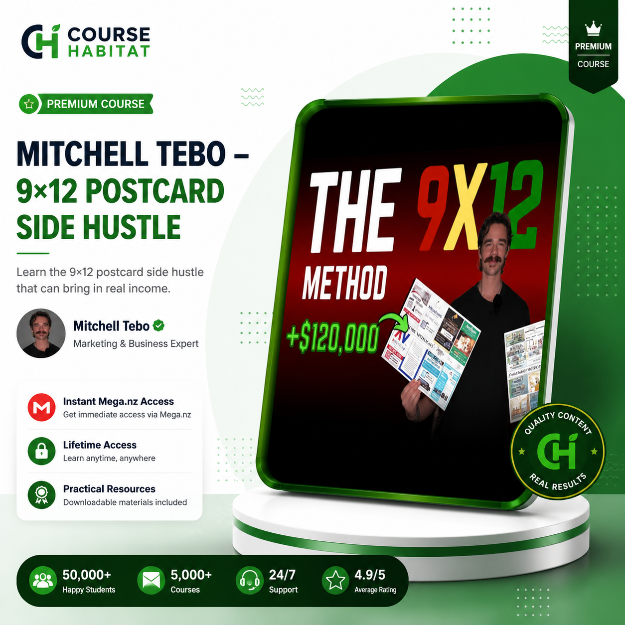 Mitchell Tebo – 9×12 Postcard Side Hustle