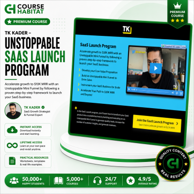 TK Kader – Unstoppable SaaS Launch Program