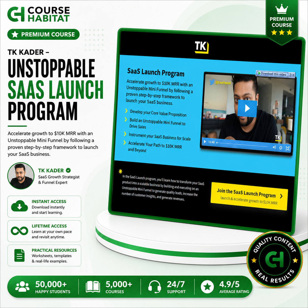 TK Kader – Unstoppable SaaS Launch Program