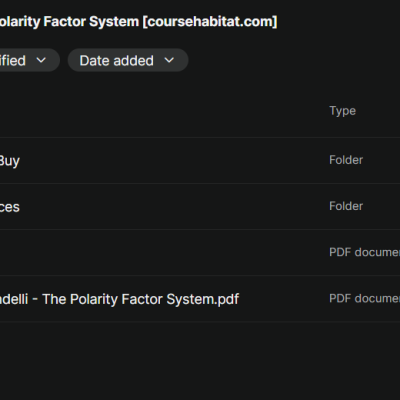 Daniel Prandelli – The Polarity Factor System