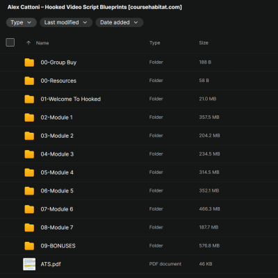 Alex Cattoni – Hooked Video Script Blueprints