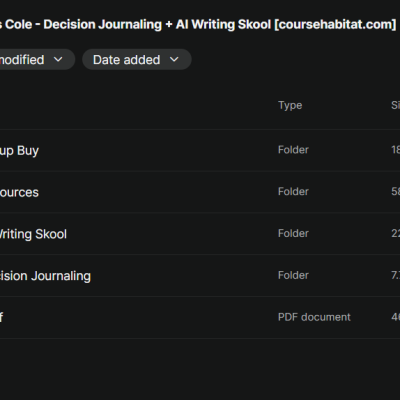 Dickie Bush & Nicolas Cole – Decision Journaling + AI Writing Skool