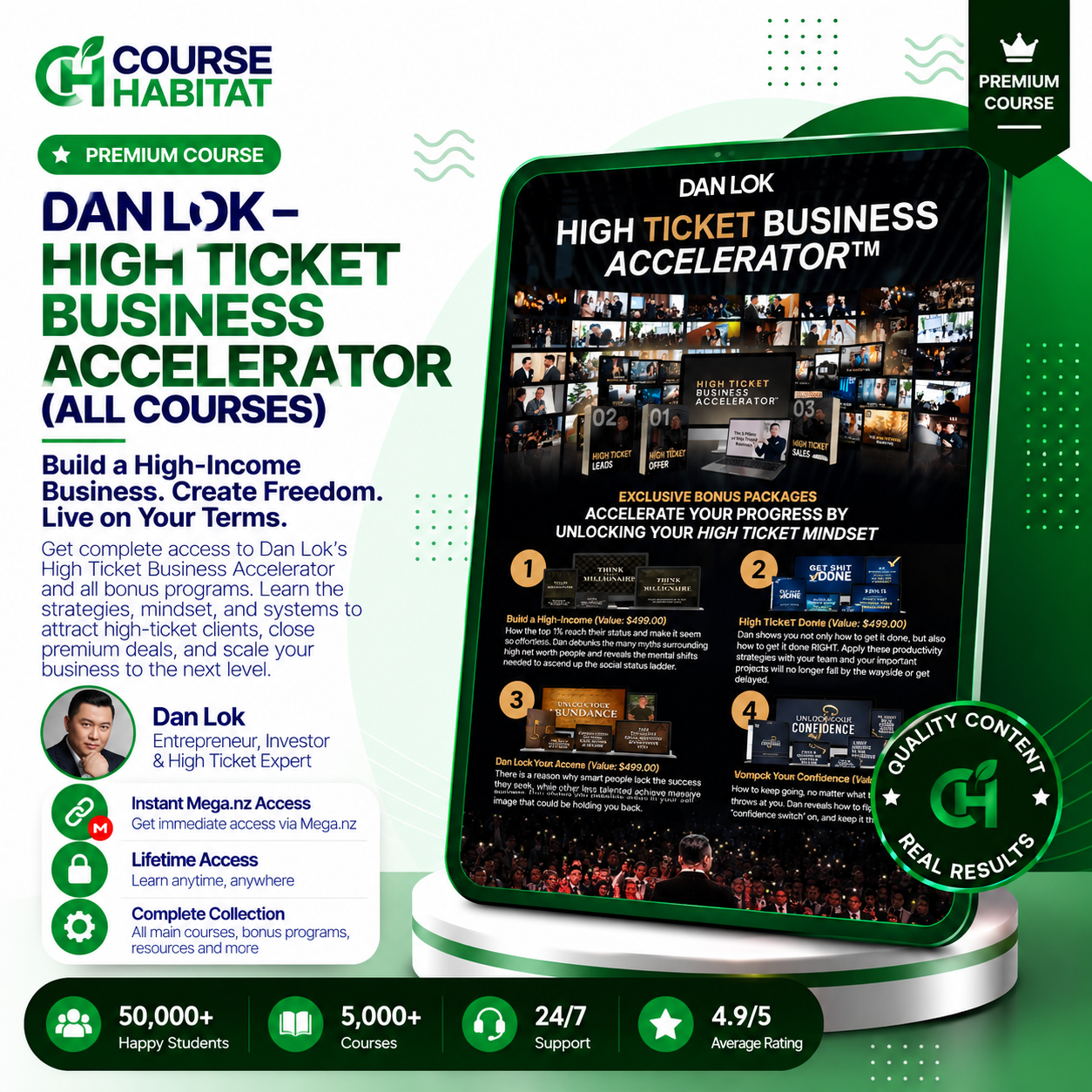 Dan Lok – High Ticket Business Accelerator (All Courses)