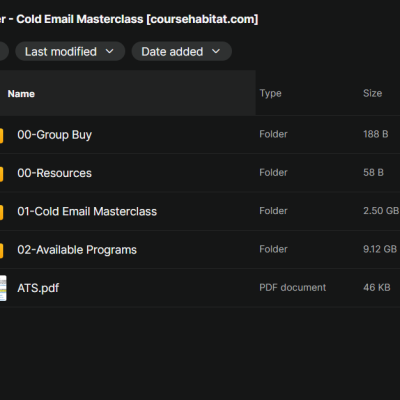 Joe Troyer – Cold Email Masterclass